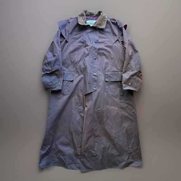 Barbour Other - Barbour Backhouse Waxed Coat 2XL Brown Long Trench Riding Wax Heavy Outerwear